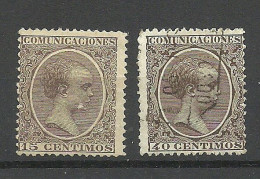 ESPANA Spain 1889 Michel 192 & 196 (*)/o - Autres & Non Classés