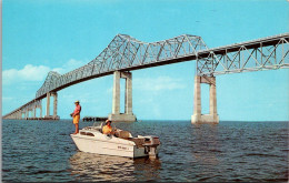 Florida St Petersburg Fishing At The Sunshine Skyway Bridge - St Petersburg