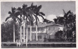 Florida Miami Beach Home Of Mrs William Fisher Seen From "Gray Line" Sightseeing Boat - Miami Beach