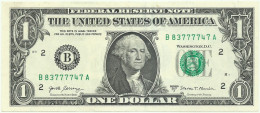 U. S. A. - 1 DOLLAR - 2017 - Pick 544 - (  B - 2 ) ( Bank Of New York ) - Federal Reserve Note - Billets De La Federal Reserve (1928-...)