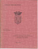 PROTEGE CAHIER  - ECOLE PUBLIQUE VILLE DE BLERE  37 INDRE ET LOIRE - NON UTILISE + TABLE ADDITION AU DOS - Protège-cahiers