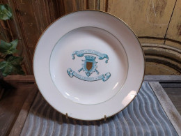 Assiette Ancienne Porcelaine Société De Tir Du Santerre Fondée à Rosières 1888. - Sonstige & Ohne Zuordnung