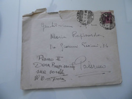 Busta Viaggiata Con  Lettera Firmata Politico Franco Evangelisti  1949 - Político Y Militar