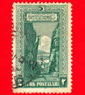 TURCHIA - Usato - 1926 - Paesaggi - Rocce - Gole Di Sakarya - 2 - Used Stamps