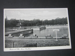 RIESA , Schwimmbad ,   ,schöne Karte  Um 1939 - Riesa