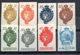 LIECHTENSTEIN / SERIE COURANTE N° 17 à 24 NEUFS* / ** - Unused Stamps