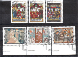 LIECHTENSTEIN /  N°672 à 674  +676 à 678 OBLITERES - Used Stamps