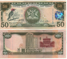 TRINIDAD & TOBAGO  $ 50  Commemorative  ( 50th Anniversary Of Independence (1962-2012) "Red Cardinal Bird" ) - Trinidad Y Tobago