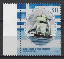 Argentina 2016 Greek Marines Boat Ships MNH Stamp - Unused Stamps