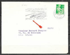 Curiosité Sur Lettre Entière, Faute Kms, SECAP Illustrée =o De Marseille St Ferreol 23-11 1960 - Cartas & Documentos