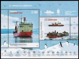 Argentina 2019 Penguin Antarctica Icebreaker Fauna Souvenir Sheet MNH - Ungebraucht