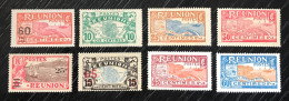 Lot De 8 Timbres Réunion 1922 / 1925 - Neufs