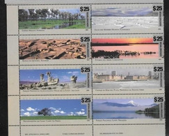 Argentina 2018 Surcharged Revalorizado Landscapes Complete Set 8v $25 MNH - High Cat And Rare - Ungebraucht