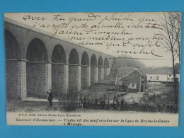 Souvenir D'Ecaussines Viaduc Dit Des Neuf Arcades Sur La Ligne De Braine-le-Comte à Manage (D.V.D. 10939) - Ecaussinnes