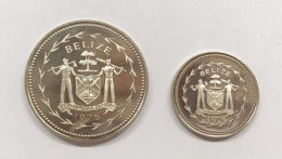 Belize 1975 10 + 25 Cents E.1201 - Belize