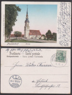 Bahnpost DRESDEN - POSSENDORF ZUG 2872 9.12.1908 Ak Possendorf Kirche  Mit Friedhof Nach Erfurt - Freital