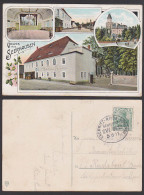 Bahnpost CHEMNITZ-RIESA-RÖDERAU ZUG 3432 5.6.1911 Ak Gruss Aus Seerhausen Mit Gasthaus "Zum Goldenen Löwen" - Oschatz