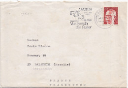 33575# GERMANY LETTRE VIGNETTE BANNEUX JUNGFRAU DER ARMEN AACHEN 1972 36 CHIO VOROLYMPIA DER REITER DALSTEIN MOSELLE - Brieven En Documenten