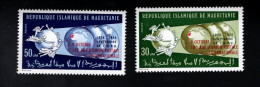 1839008940 1974 SCOTT 321 322 (XX) POSTFRIS MINT NEVER HINGED   - CENTENARY OF UNIVERSAL POSTAL UNION - UPU - Mauritanie (1960-...)