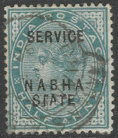 Nabha State(India). 1885-97 QV. Offical. ½a Used. SG O6 - Nabha