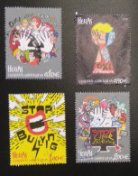 GREECE GRECE 2020  CHILDREN AND STAMPS (STOP BULLYING) FULL SET USED - Usados