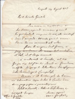 Italien Briefinhalt Aus Dem Jahr 1856 Von Napoli - Unclassified