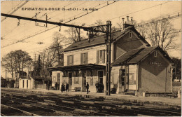 CPA Epinay-sur-Orge La Gare Railway Station (1276957) - Epinay-sur-Orge