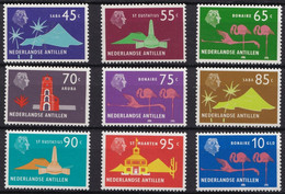 Nederlandse Antillen NVPH 460-68 Aanvullingswaarden Standaardserie Juliana 1973 MNH Postfris - Curaçao, Nederlandse Antillen, Aruba