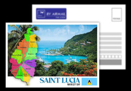 Saint Lucia / View Card / Map Card - St. Lucia