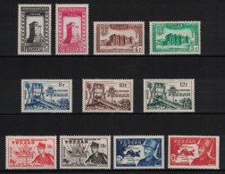 FEZZAN - SÉRIE LOT De 15 TIMBRES NEUFS ** MNH TB N° 43 À 53 GENERAL LECLERC - Unused Stamps