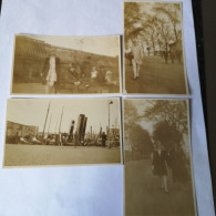 NL - Amsterdam Kleine Foto's Ca 6.5 X 11 Cm / 4x Oosterdokskade Ca 1929 - Europa