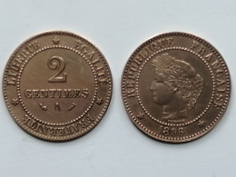 FRANCE  = 1 PIECE  DE 2 CENTIMES DE 1896 A - 2 Centimes