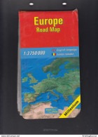 EUROPE, 2000, ROAD MAP, 1:375000, ENGLISH, ROMANIA  (008) - Cartes Routières