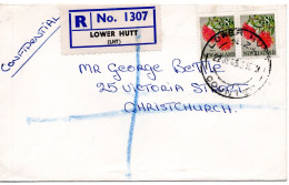 59328 - Neuseeland - 1965 - 2@8d Rata A R-Bf LOWER HUTT -> Christchurch - Altri & Non Classificati