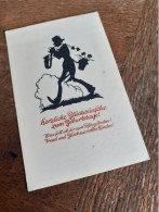 SCHERENSCHNITT - SILHOUETTE - MUSIKER Mit SAXOFON Und BLUMENTOPF - 1941 - OBERCUNEWALDE - OBERLAUSITZ - Silhouettes
