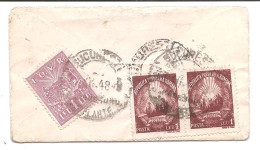 ROUMANIE / ROMANIA - Lettre Carte Visite Avec Timbres 2 X 1 Leu  Et 1 Leu I.O.V.R. 1948 - Briefe U. Dokumente