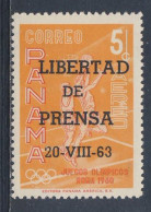 Panama 1963 Mi 655 YT A284 SG 792 ** Freedom Of The Press - Optd Stamp 1960 - Sonstige & Ohne Zuordnung