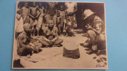 PHOTO SUR CARTON AFRIQUE SIGNE CARMET ENCRE ET CACHET AU DOS ELLEBE F LEFEBVRE 18/23CM FEMME SEINS NUS - Sin Clasificación