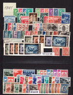 Comp.1941,1942,1943,1944. Yv. Nr.377/427- MNH +Exp-21/23+Ser.1/10+Col.1/25-MNH  Bulgaria / Bulgarie - Annate Complete