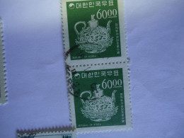 KOREA  USED STAMPS  ART WITH  POSTMARK - Corée (...-1945)