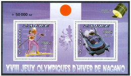 Olympische Spelen 1998 , Zaire - Blok Getand Postfris - Invierno 1998: Nagano