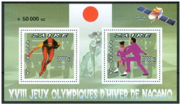 Olympische Spelen 1998 , Zaire - Blok Getand Postfris - Inverno1998: Nagano