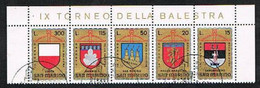 SAN MARINO CAT.UNIF 921.925 - 1974 TORNEO DELLA BALESTRA  - USATI (°) - Used Stamps