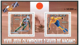 Olympische Spelen 1998 , Zaire - Blok Getand Postfris - Inverno1998: Nagano