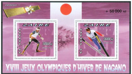 Olympische Spelen 1998 , Zaire - Blok Getand Postfris - Winter 1998: Nagano