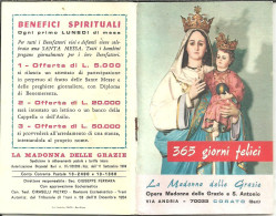 Libro (Libretto) Religioso "Opera Madonna Delle Grazie E Sant'Antonio" Corato (Bari), Agendina 1970 - Religion