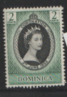 Dominica   1953  SG 139  Coronation     Mounted Mint - Dominica (...-1978)