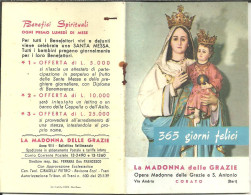 Libro (Libretto) Religioso "Opera Madonna Delle Grazie E Sant'Antonio" Corato (Bari), Agendina 1966 - Religión/Espiritualismo