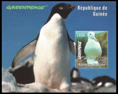 Guinea 1998 MNH MS, Greenpeace Not Official, Penguin, Birds, Antarctic - Vignettes De Fantaisie