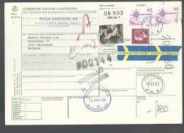58523) Sweden Adresskort Bulletin D'Expedition 1981 Postmark Cancel Air Mail - Storia Postale